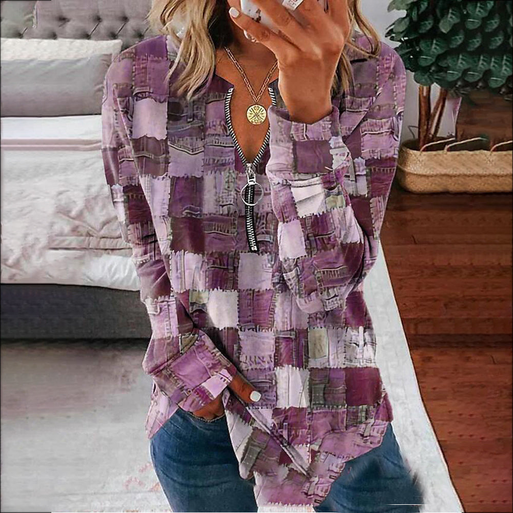 Blusa Magnífico Atardecer en Azul – Marbella