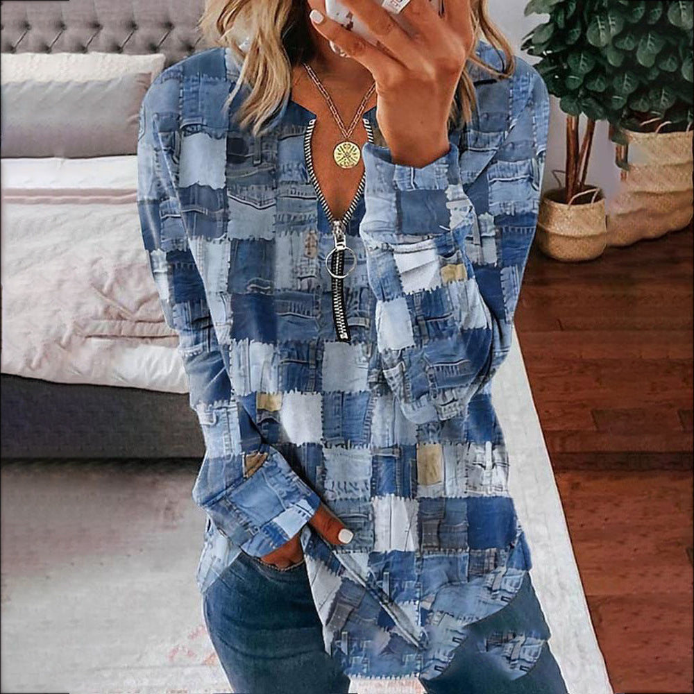 Blusa Magnífico Atardecer en Azul – Marbella