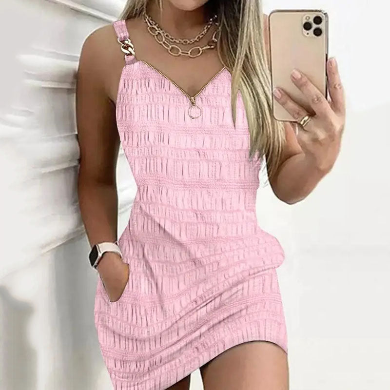Vestido Precioso Eclipse en Rosa Choque – Marbella