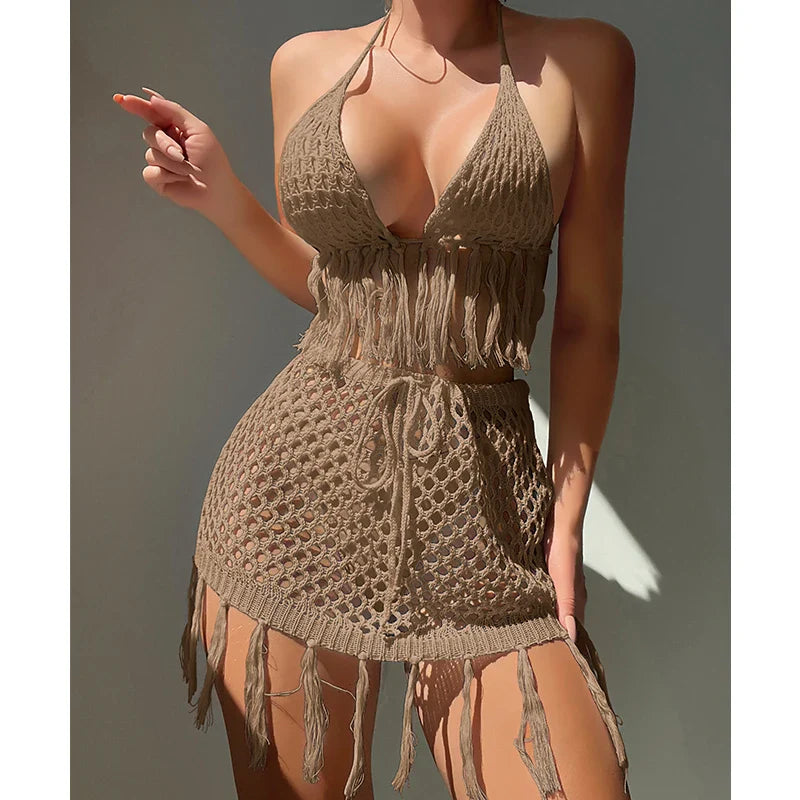Conjunto Delicado Encanto en Cáqui – Marbella