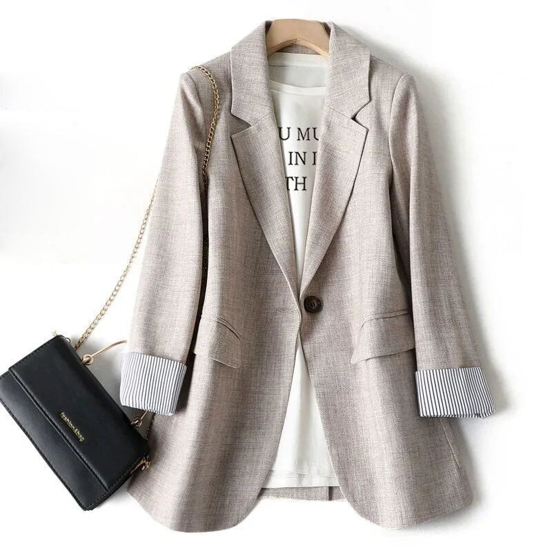 Blazer Luminoso Cielo en Gris – Marbella