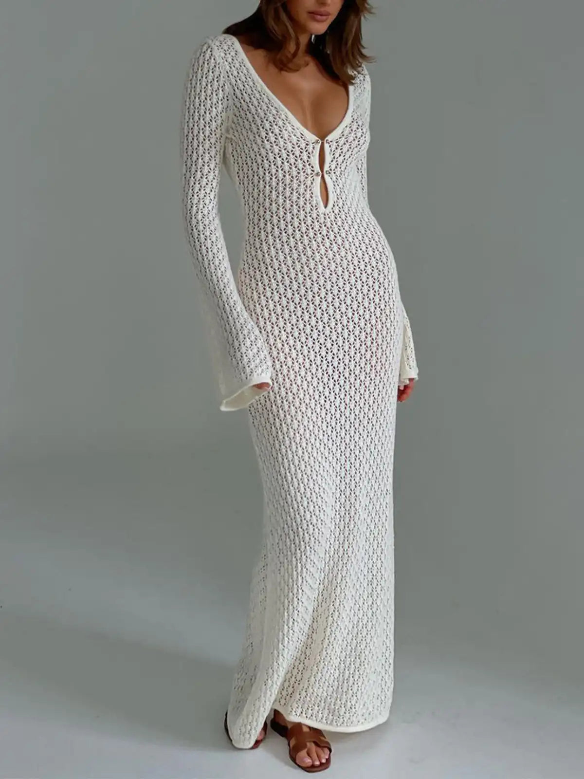 Vestido Sereno Poema en Casual - Marrom – Marbella