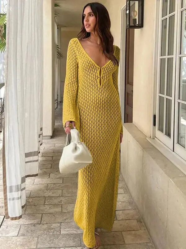 Vestido Sereno Poema en Casual - Marrom – Marbella