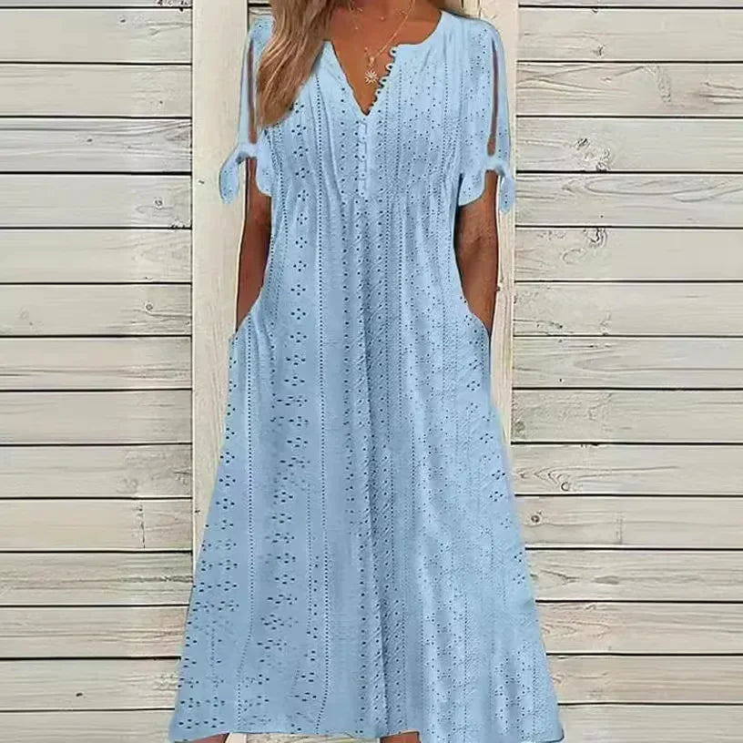 Vestido Luminoso Encanto en Blanco – Marbella