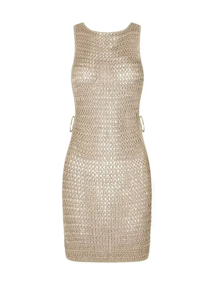 Vestido Sereno Destello en Rosa – Marbella