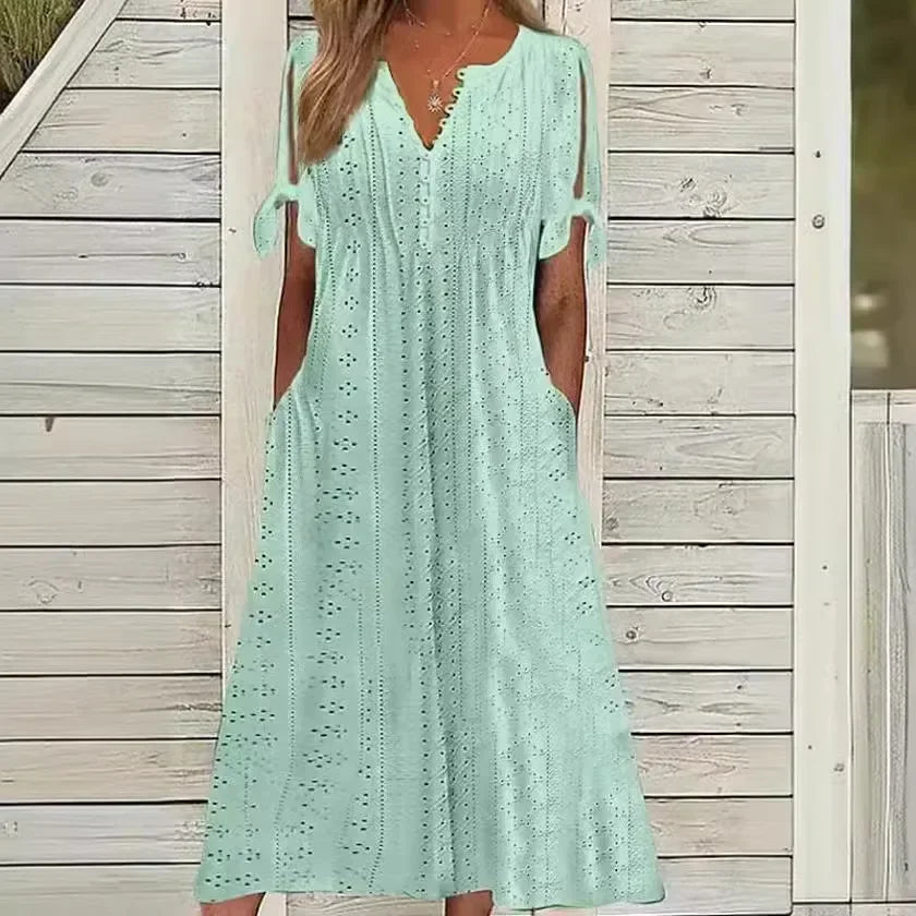 Vestido Luminoso Encanto en Blanco – Marbella
