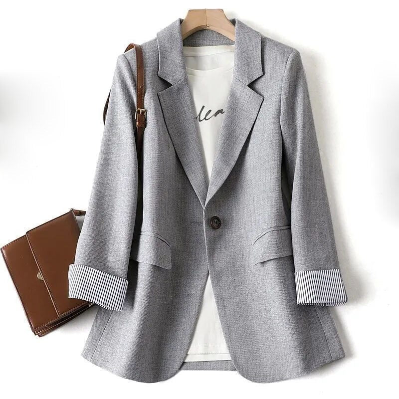 Blazer Luminoso Cielo en Gris – Marbella