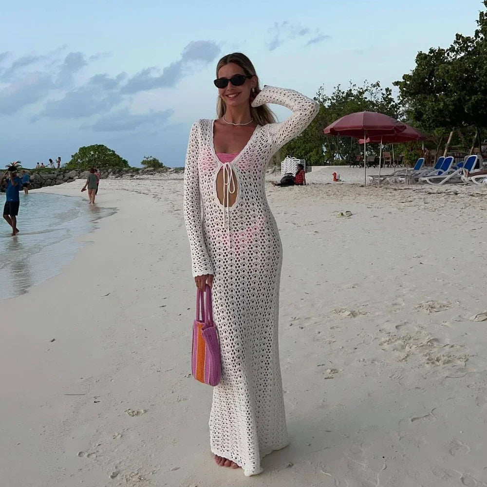 Vestido Celestial Ocaso en Blanco – Marbella