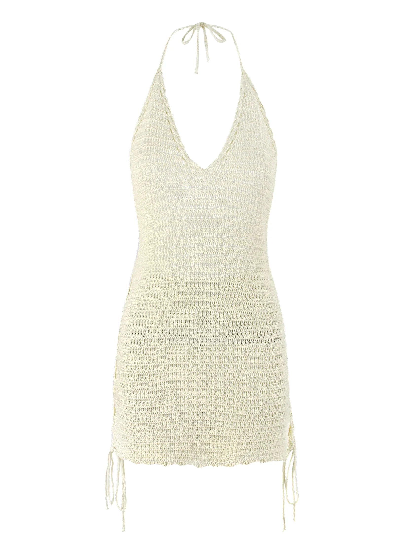 Vestido Sofisticado Atardecer en Beige – Marbella