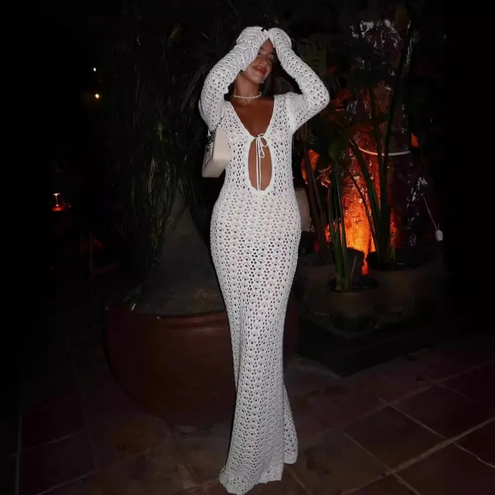 Vestido Celestial Ocaso en Blanco – Marbella