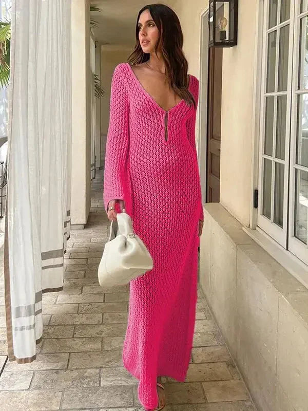 Vestido Sereno Poema en Casual - Marrom – Marbella