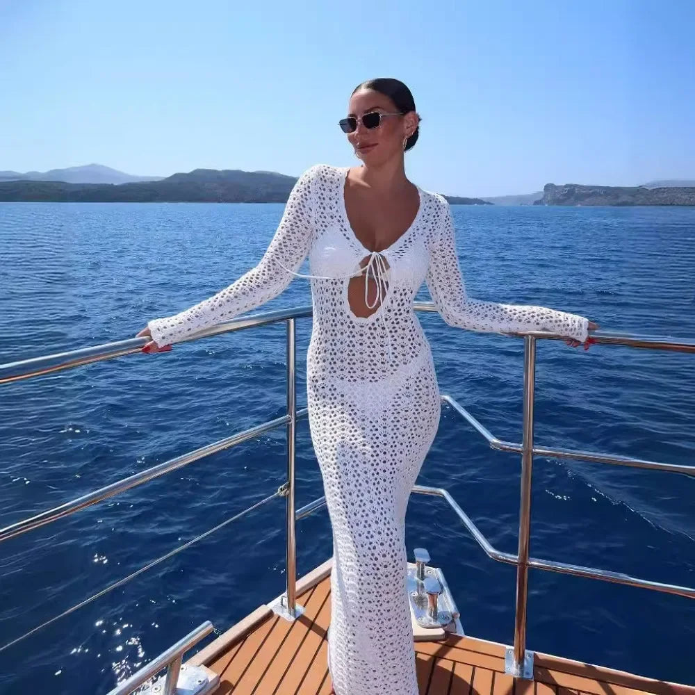 Vestido Celestial Ocaso en Blanco – Marbella