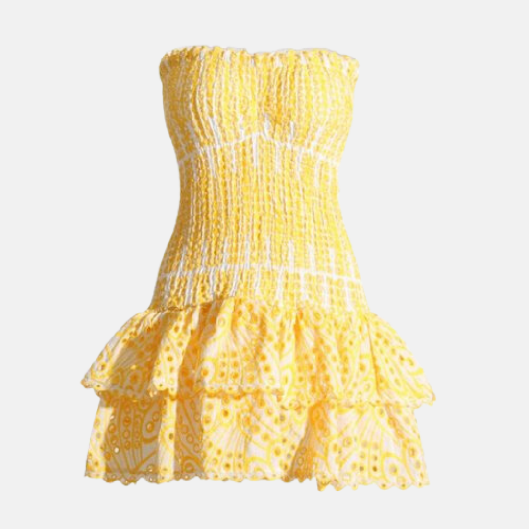 Vestido Radiante Universo en Amarillo – Marbella