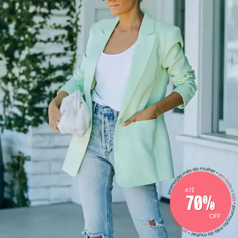 Blazer Precioso Susurro en Naranja – Marbella