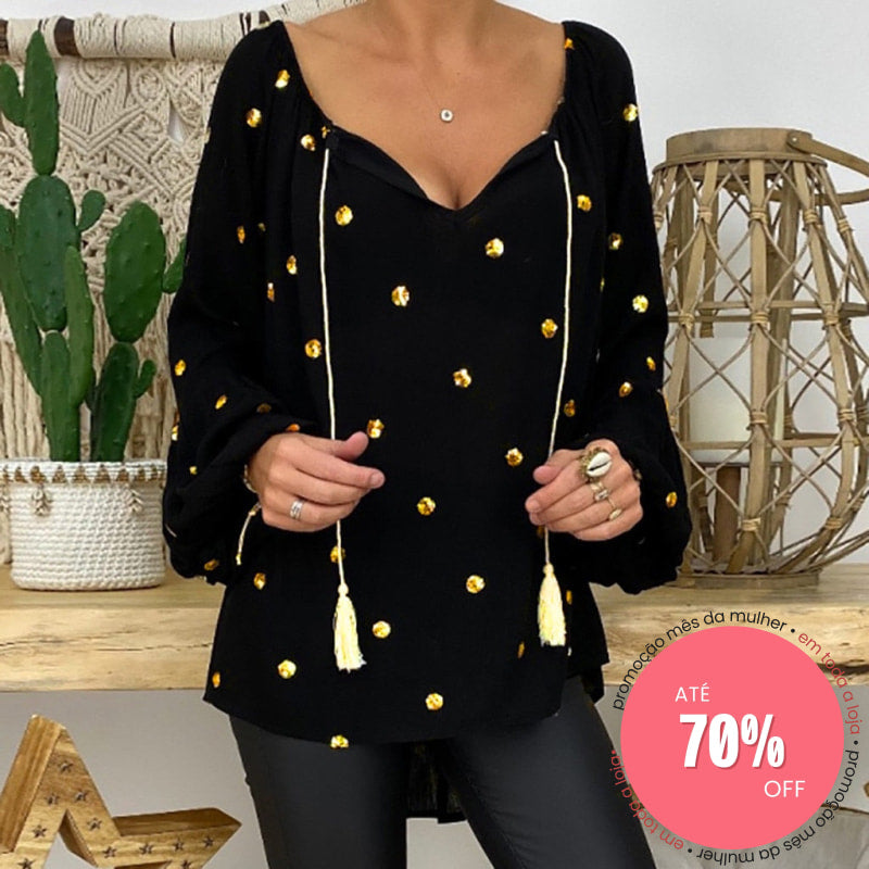 Camisa Estelar Misterio en Negro – Marbella