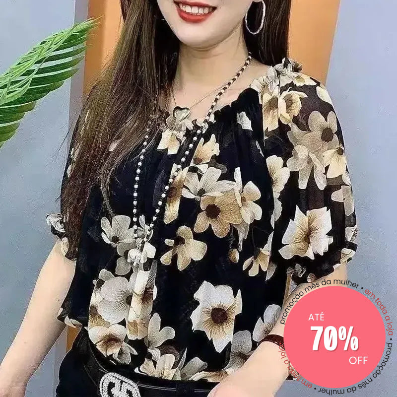 Blusa Celestial Susurro en Negro – Marbella