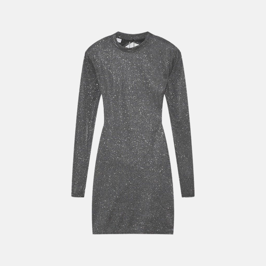 Vestido hottie Místico Milagro en Plateado – Marbella