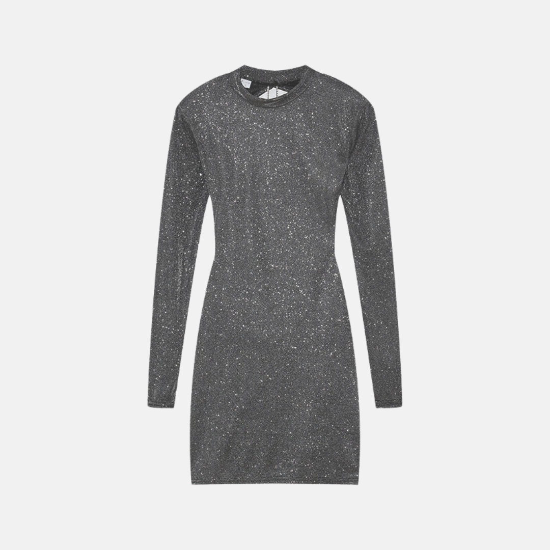 Vestido hottie Místico Milagro en Plateado – Marbella