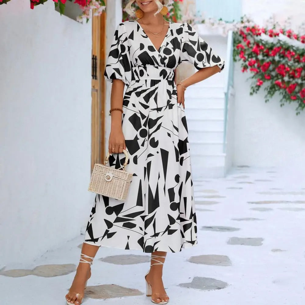 Vestido Apasionado Cielo en Blanco – Marbella