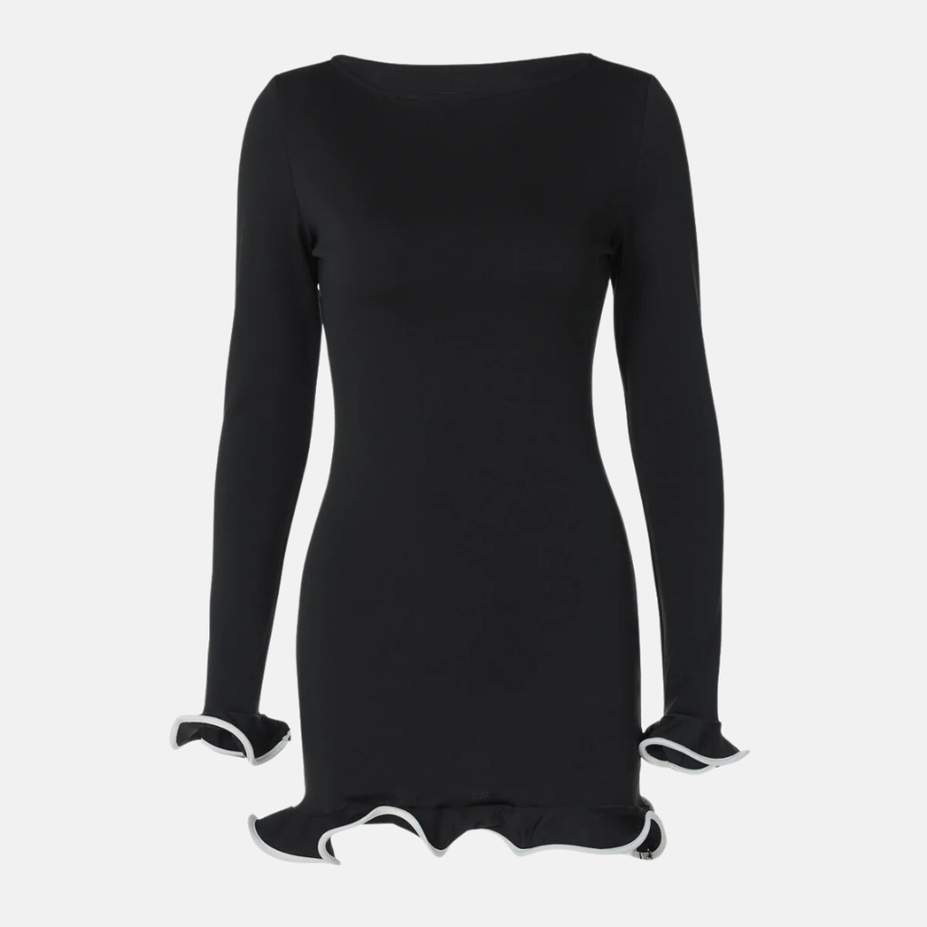 Vestido mini classic Encantador Atardecer en Negro – Marbella