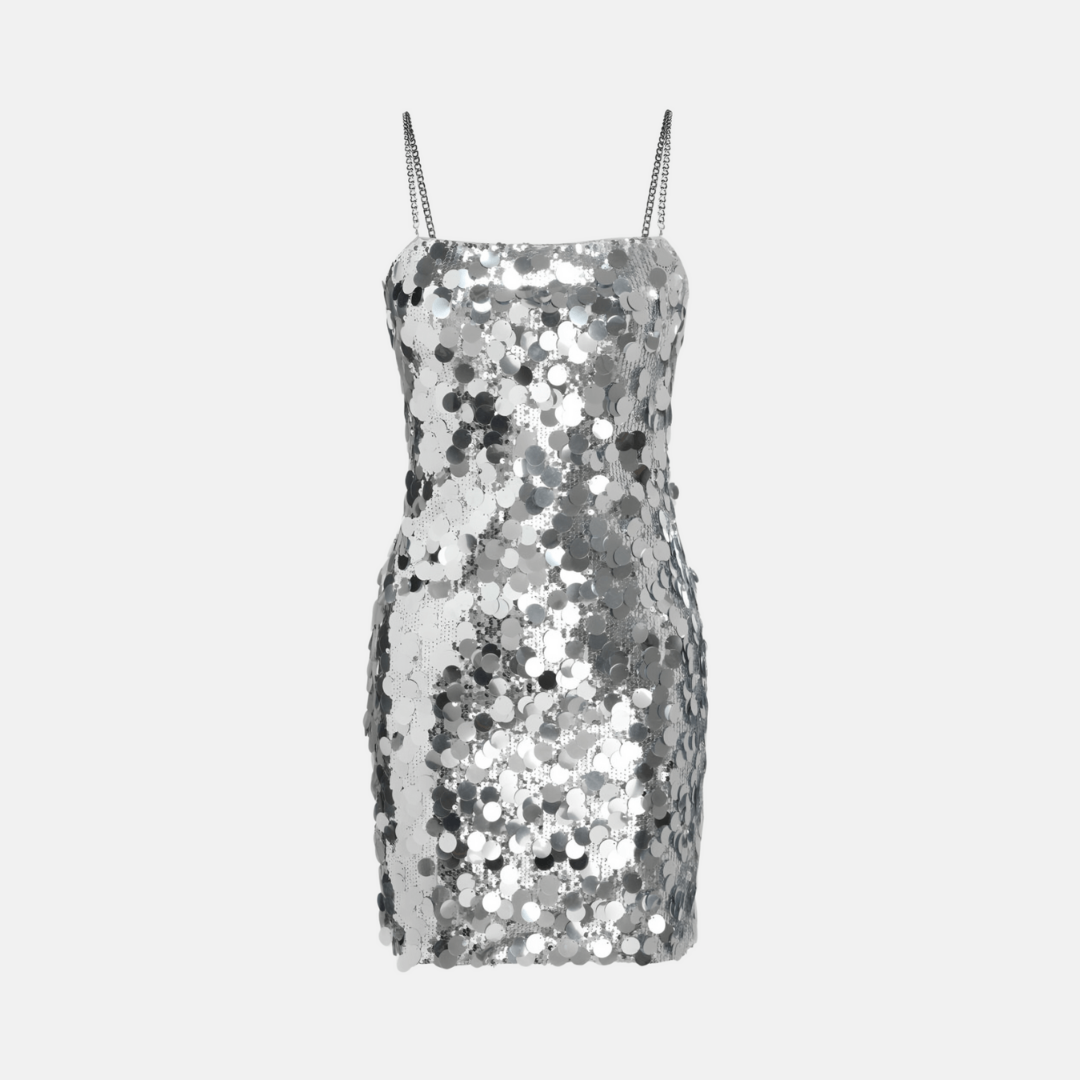 Vestido Estelar Océano en Plata – Marbella