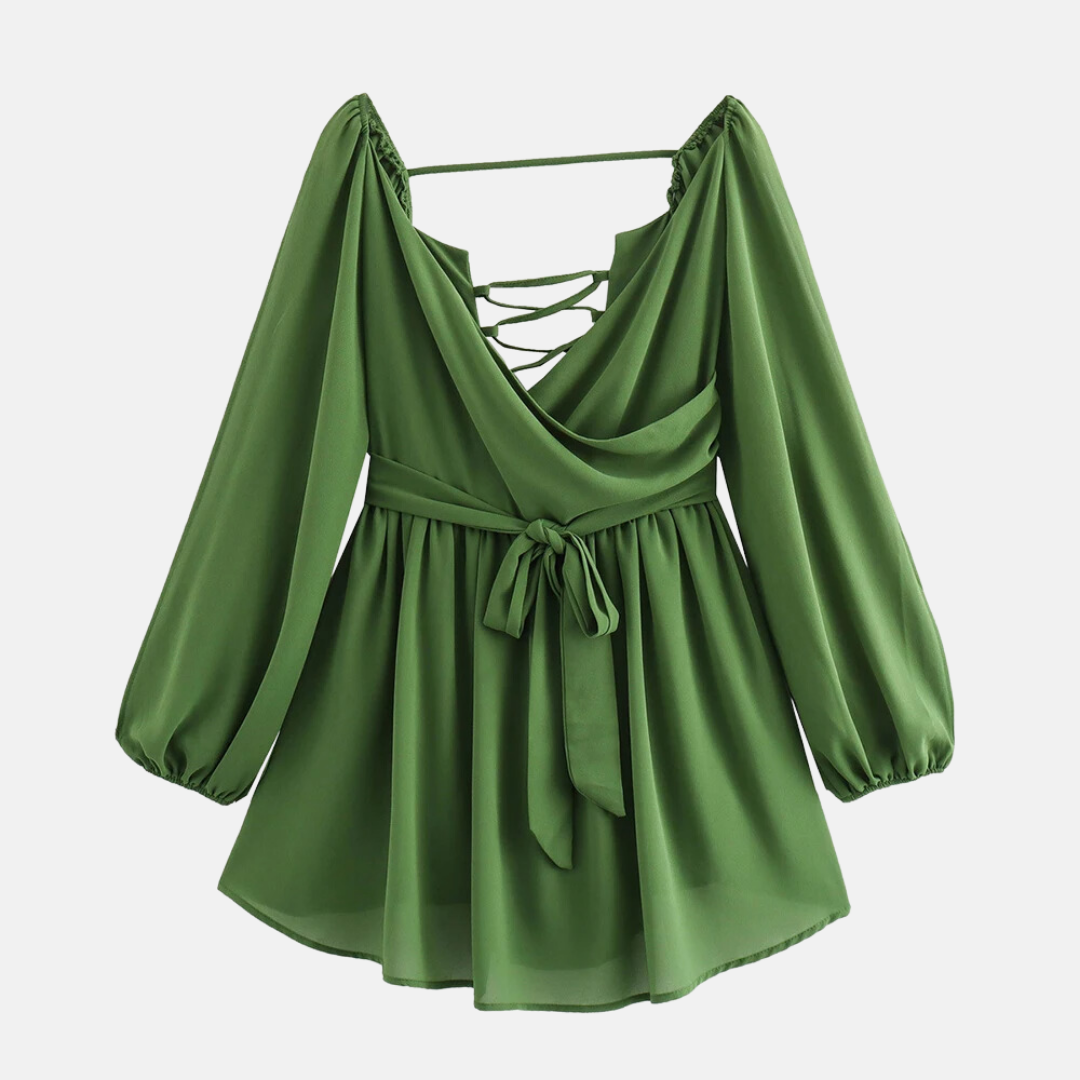 Vestido princess Precioso Amanecer en Verde – Marbella