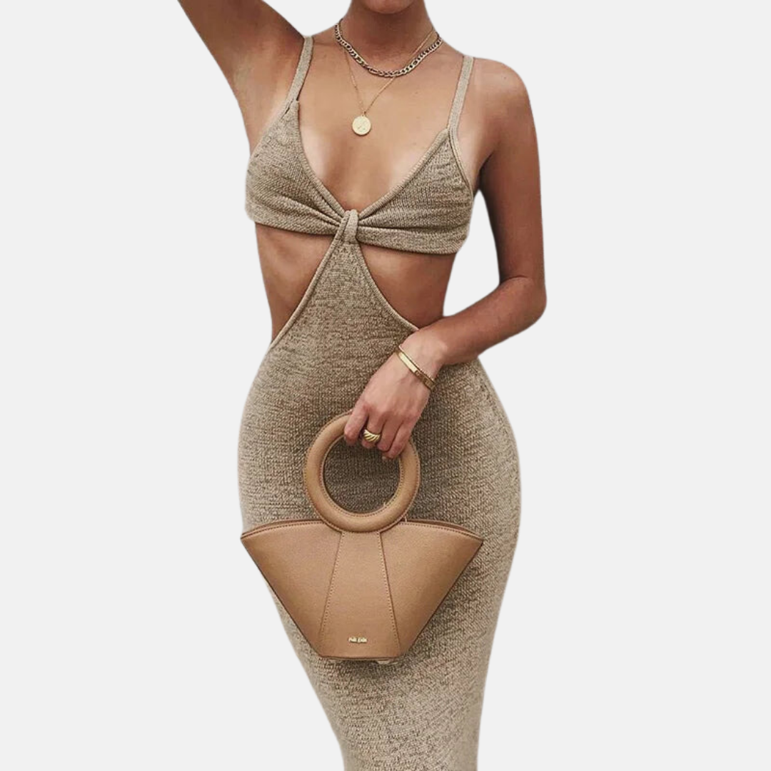 Vestido Magnífico Encanto en Beige – Marbella