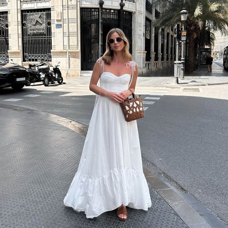 Vestido Precioso Reflejo en Blanco – Marbella
