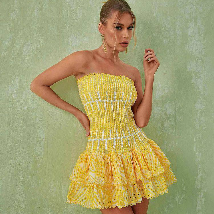 Vestido Radiante Universo en Amarillo – Marbella