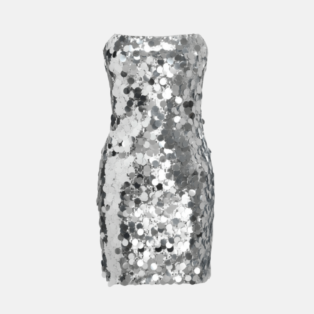 Vestido Sereno Océano en Plata – Marbella